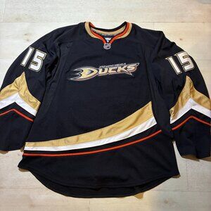 Authentic Reebok Edge Ryan Getzlaf Anaheim Ducks NHL Jersey Size 56 Fight Strap